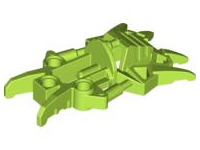 Large Figure Foot, Claws, Toa Inika in Lime