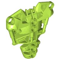 Large Figure Torso Cover, Armour, Toa Inika (Type 1) in Lime