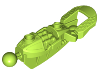 Large Figure Skeletal, Limb, with 2 Ball Joints (Toa Inika) in Lime
