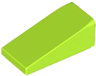 Brick Sloped 18° 2 x 1 x 2/3 in Lime