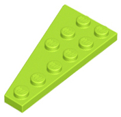 Wedge Plate 6 x 3 Right in Lime