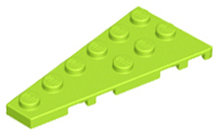 Wedge Plate 6 x 3 Left in Lime