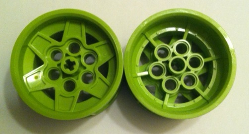 Wheel 43.2 x 26 Technic Racing Small with 6 Pinholes in Lime