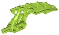 Large Figure Weapon Blade, Mahri Matoran in Lime