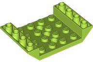 Brick Sloped Inverted 45° 6 x 4 Double with 4 x 4 Recessed and 3 Holes in Lime