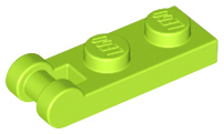 Plate Special 1 x 2 with Handle on End [Closed Ends] in Lime