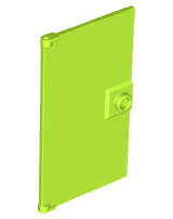 Door 1 x 4 x 6 Smooth with Chamfered Handle Plinth in Lime