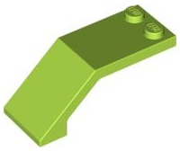 Windscreen 5 x 2 x 1 2/3 in Lime