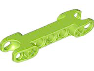 Technic Axle and Pin Connector 2 x 7 with Two Ball Joint Sockets [Squared Ends] in Lime