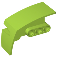 Technic Panel Car Mudguard Right in Lime