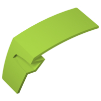 Technic Panel Car Mudguard Left in Lime
