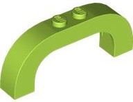 Brick Arch 1 x 6 x 2 Curved Top in Lime