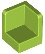 Panel 1 x 1 x 1 Corner in Lime