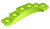 Wheel Arch, Mudguard, 1 1/2 x 6 x 1 [Arch Extended] in Lime