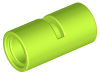 Technic Pin Connector Round [Slotted] in Lime