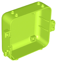 Pod, Square 3 x 8 x 6 2/3 [Female] in Lime