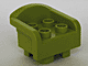 Duplo Chair with 4 Studs, Curved Back and Feet in Lime