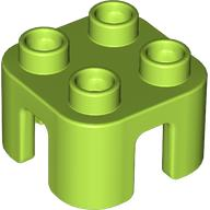 Duplo Chair with no Back / Stool in Lime
