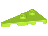 Wedge Plate 2 x 4 27° Left in Lime