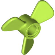 Propeller 3 Blade 3 Diameter with Pin Hole in Lime