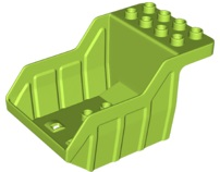 Duplo Dump Truck Container 5 x 8 x 3 1/2 with 2 x 8 Studs on Top in Lime