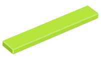 Tile 1 x 6 with Groove in Lime