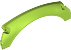Technic Panel Car Mudguard Arched 15 x 2 x 5, Arched Top in Lime