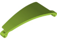 Technic Panel Curved 5 x 13 x 2 Tapered, Right #51 in Lime