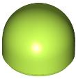 Dome 1 x 1 x 2/3 in Lime