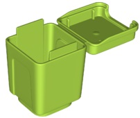 Duplo Garbage Can / Bin in Lime