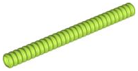 Hose, Ribbed 7mm D. 10L / 8.0cm in Lime