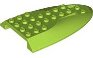 Aircraft Fuselage Curved Aft Section 6 x 10 Top in Lime