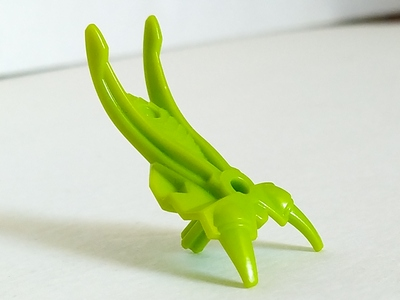 Large Figure Limb Cover, Armor with 2 Small Claws in Lime
