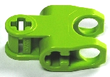 Technic Axle Connector 2 x 3 with Ball Socket [Closed Sides, Squared Ends, Open Lower Axle Holes] in Lime