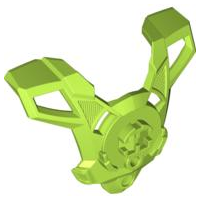 Large Figure Chest Cover, Armour with Trapezoid Shoulders in Lime