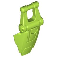 Large Figure Shield, with Handle for Clip in Lime