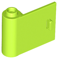 Door 1 x 3 x 2 Left - Open Between Top and Bottom Hinge in Lime