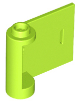 Door 1 x 3 x 2 Right - Open Between Top and Bottom Hinge in Lime