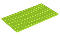 Plate 8 x 16 in Lime