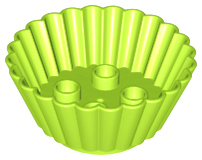 Duplo Cupcake / Muffin Cup with 2 x 2 Studs in Lime