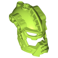 Large Figure Mask, Black Phantom in Lime