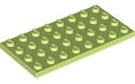 Plate 4 x 8 in Light Lime