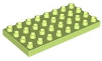 Duplo Plate 4 x 8 in Light Lime