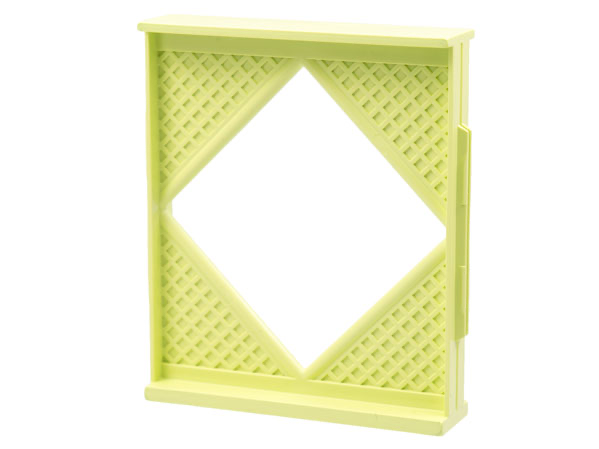 Scala, Building, Wall, Diamond Shaped Window 8 x 2 x 8 in Light Lime