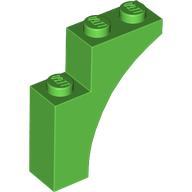 Brick Arch 1 x 3 x 3 [Gothic] in Bright Green