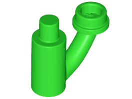 Plant, with Bar and Off-shoot with Stud in Bright Green