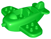 Duplo Airplane 12 x 10 x 4 in Bright Green