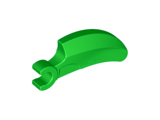 Creature Body Part, Barb Large (Claw, Talon) with Clip in Bright Green