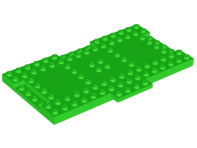 Plate Special 9 x 16 x 2/3 with 1 x 4 Recessed in Bright Green