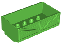 Duplo Train Wagon in Bright Green